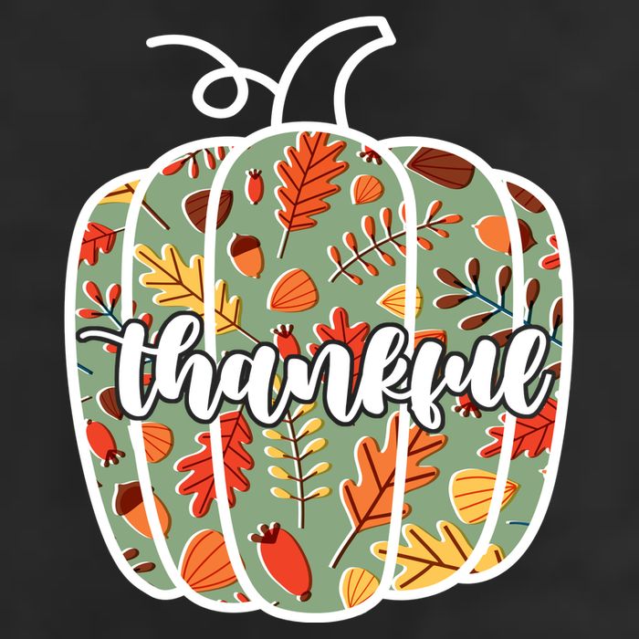 Thankful Fall Nature Pumpkin 7 Panel Mesh Trucker Snapback Hat