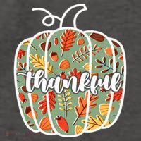 Thankful Fall Nature Pumpkin Vector Backpack