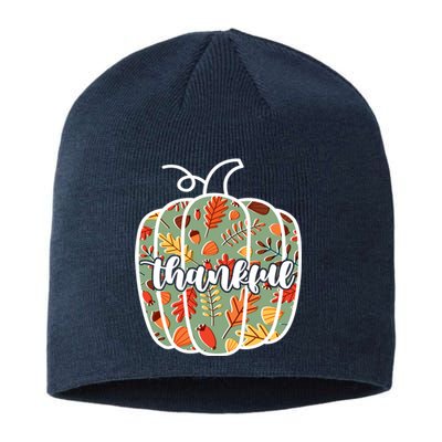 Thankful Fall Nature Pumpkin Sustainable Beanie