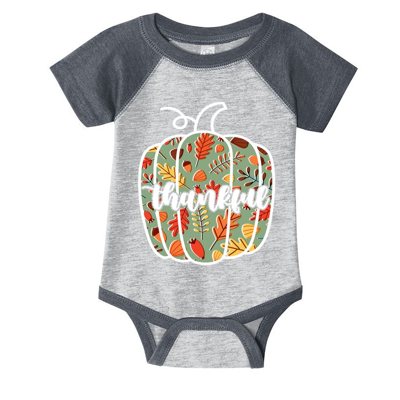 Thankful Fall Nature Pumpkin Infant Baby Jersey Bodysuit