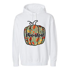 Thankful Fall Nature Pumpkin Garment-Dyed Fleece Hoodie