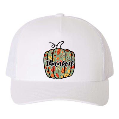 Thankful Fall Nature Pumpkin Yupoong Adult 5-Panel Trucker Hat