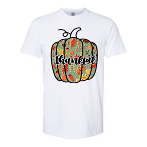 Thankful Fall Nature Pumpkin Softstyle CVC T-Shirt