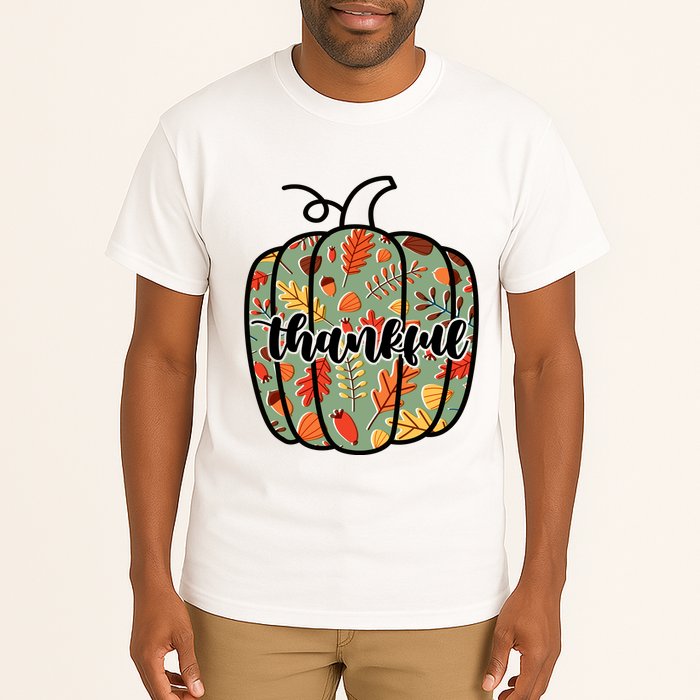 Thankful Fall Nature Pumpkin Tall T-Shirt