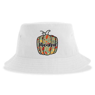 Thankful Fall Nature Pumpkin Sustainable Bucket Hat