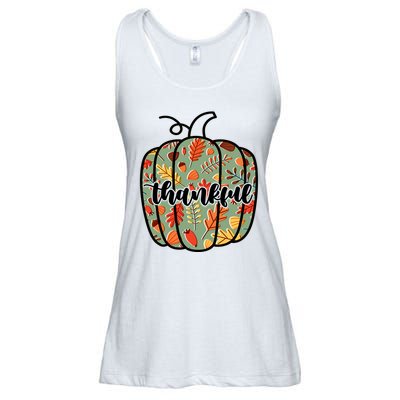 Thankful Fall Nature Pumpkin Ladies Essential Flowy Tank