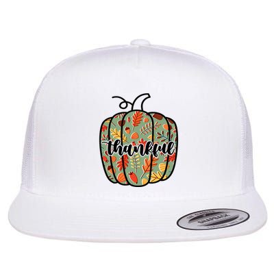 Thankful Fall Nature Pumpkin Flatbill Hat