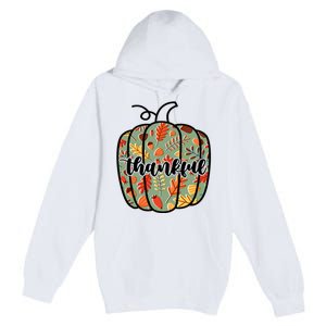 Thankful Fall Nature Pumpkin Premium Pullover Hoodie