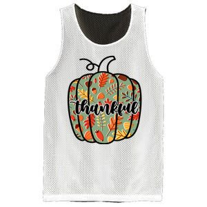 Thankful Fall Nature Pumpkin Mesh Reversible Basketball Jersey Tank