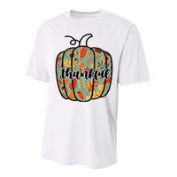 Thankful Fall Nature Pumpkin Performance Sprint T-Shirt