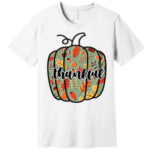 Thankful Fall Nature Pumpkin Premium T-Shirt