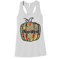 Thankful Fall Nature Pumpkin Women's Racerback Tank