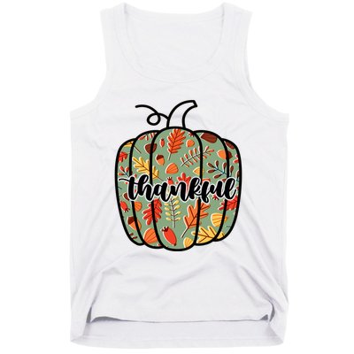 Thankful Fall Nature Pumpkin Tank Top