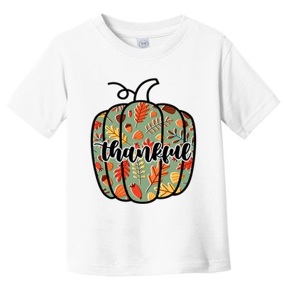 Thankful Fall Nature Pumpkin Toddler T-Shirt