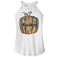 Thankful Fall Nature Pumpkin Women’s Perfect Tri Rocker Tank