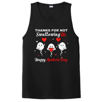 Thanks For Not Swallowing Us Happy Mothers Day Fathers Day PosiCharge Competitor Tank