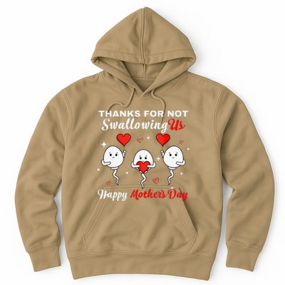 Thanks For Not Swallowing Us Happy Mothers Day Fathers Day Hoodie