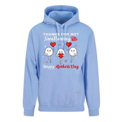 Thanks For Not Swallowing Us Happy Mothers Day Fathers Day Unisex Surf Hoodie