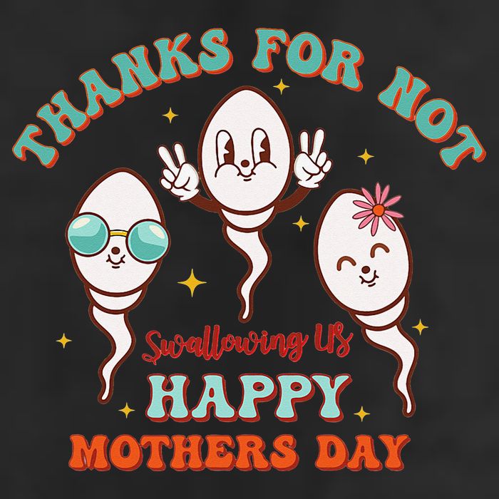 Thanks For Not Swallowing Us Funny Mother's Day Mom Mommy Adult Drive Performance Visor