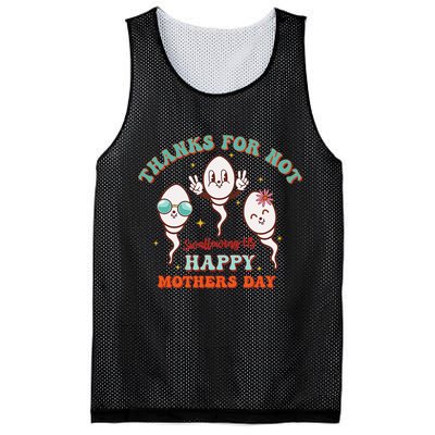 Thanks For Not Swallowing Us Funny Mother's Day Mom Mommy Mesh Reversible Basketball Jersey Tank