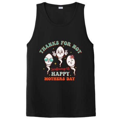Thanks For Not Swallowing Us Funny Mother's Day Mom Mommy PosiCharge Competitor Tank