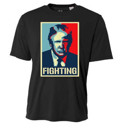 Trump Fight Never Stop Saving America Design Cooling Performance Crew T-Shirt