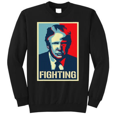 Trump Fight Never Stop Saving America Design Sweatshirt