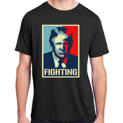 Trump Fight Never Stop Saving America Design Adult ChromaSoft Performance T-Shirt