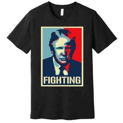 Trump Fight Never Stop Saving America Design Premium T-Shirt