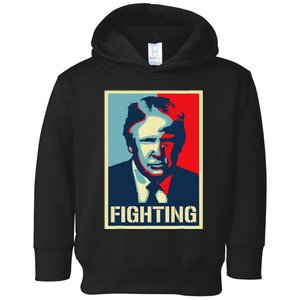 Trump Fight Never Stop Saving America Design Toddler Hoodie