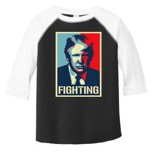 Trump Fight Never Stop Saving America Design Toddler Fine Jersey T-Shirt