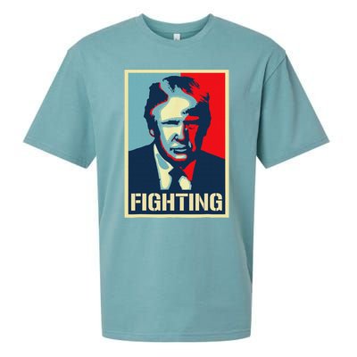 Trump Fight Never Stop Saving America Design Sueded Cloud Jersey T-Shirt