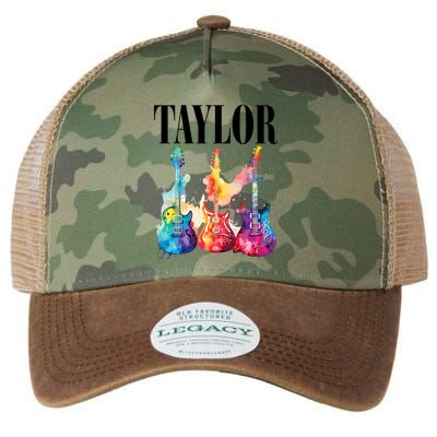 Taylor First Name Personalized Groovy 80S 90S Legacy Tie Dye Trucker Hat