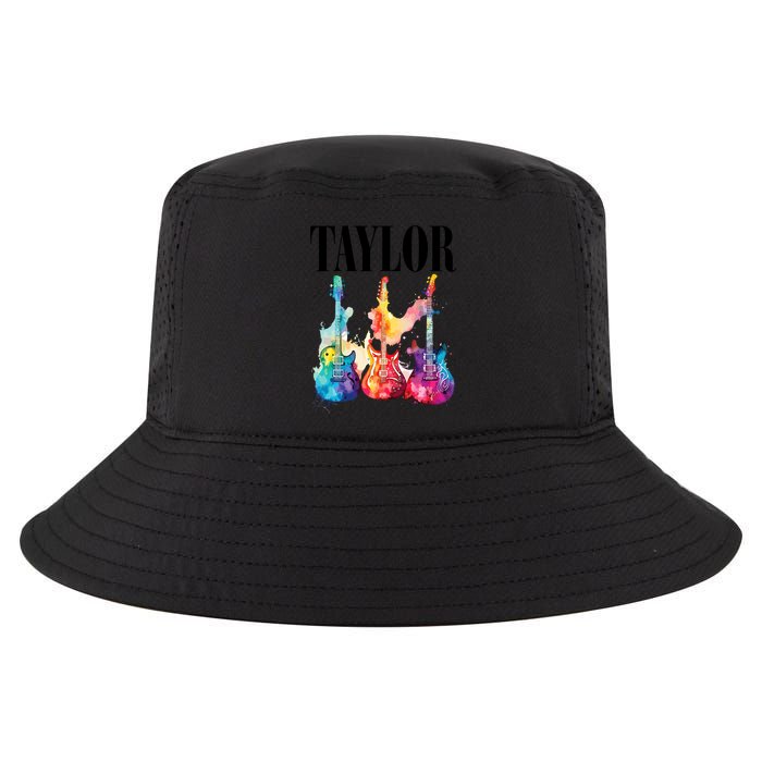 Taylor First Name Personalized Groovy 80S 90S Cool Comfort Performance Bucket Hat