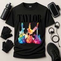 Taylor First Name Personalized Groovy 80S 90S Performance Shirt