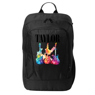 Taylor First Name Personalized Groovy 80S 90S City Backpack