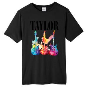 Taylor First Name Personalized Groovy 80S 90S Tall Fusion ChromaSoft Performance T-Shirt