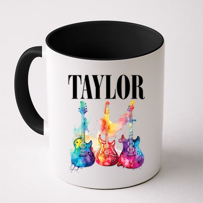 Taylor First Name Personalized Groovy 80S 90S Mug