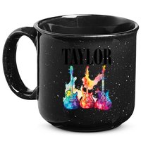 Taylor First Name Personalized Groovy 80S 90S 15oz Campfire Ceramic Mug