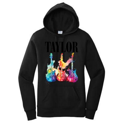 Taylor First Name Personalized Groovy 80S 90S Women's Pullover Hoodie