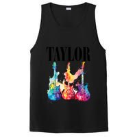 Taylor First Name Personalized Groovy 80S 90S PosiCharge Competitor Tank