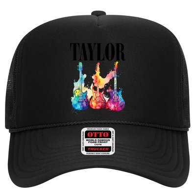 Taylor First Name Personalized Groovy 80S 90S Trucker Hat