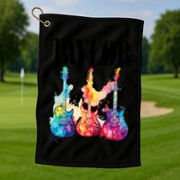 Taylor First Name Personalized Groovy 80S 90S Golf Towel