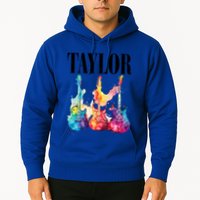 Taylor First Name Personalized Groovy 80S 90S Hoodie