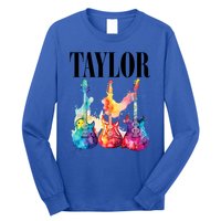 Taylor First Name Personalized Groovy 80S 90S Long Sleeve Shirt