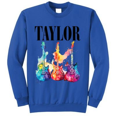Taylor First Name Personalized Groovy 80S 90S Sweatshirt