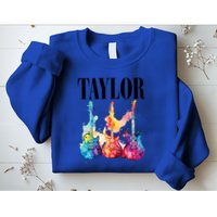 Taylor First Name Personalized Groovy 80S 90S Sweatshirt