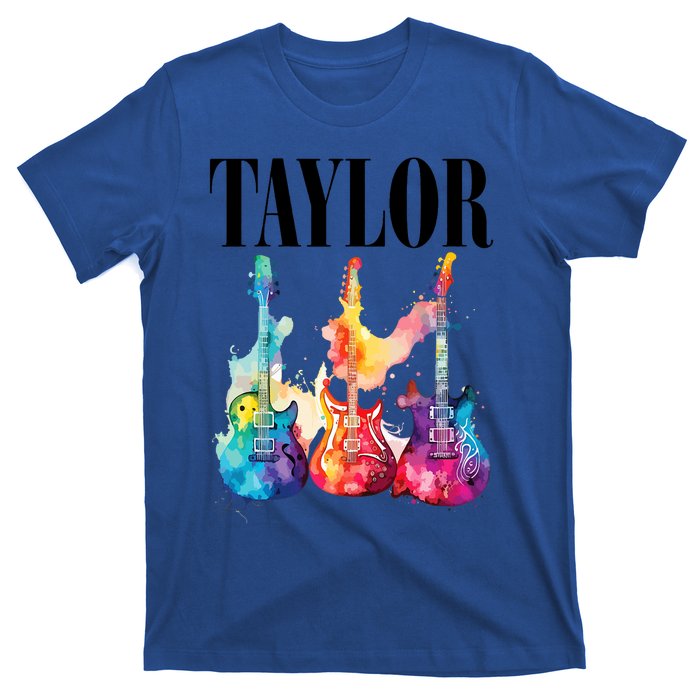 Taylor First Name Personalized Groovy 80S 90S T-Shirt