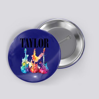 Taylor First Name Personalized Groovy 80S 90S Button
