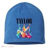 Taylor First Name Personalized Groovy 80S 90S Sustainable Beanie